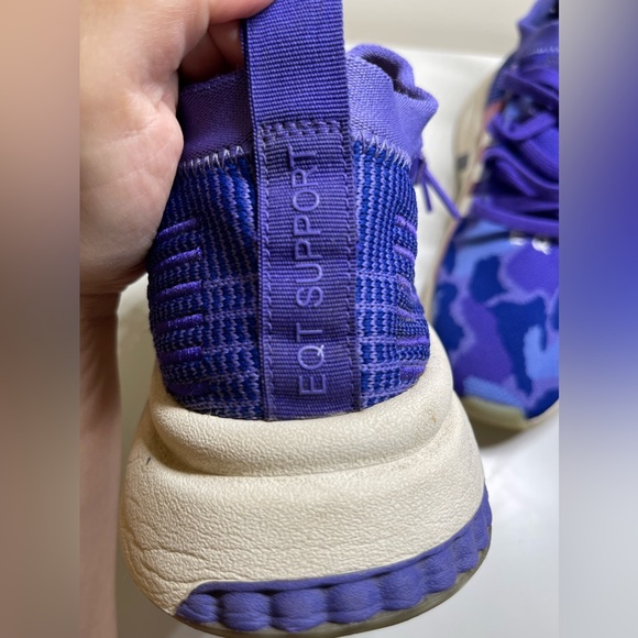 Adidas Mens EQT ADV 91-18 Support Mid Purple Camo Running Shoes Size 10 702001 - Picture 8 of 11